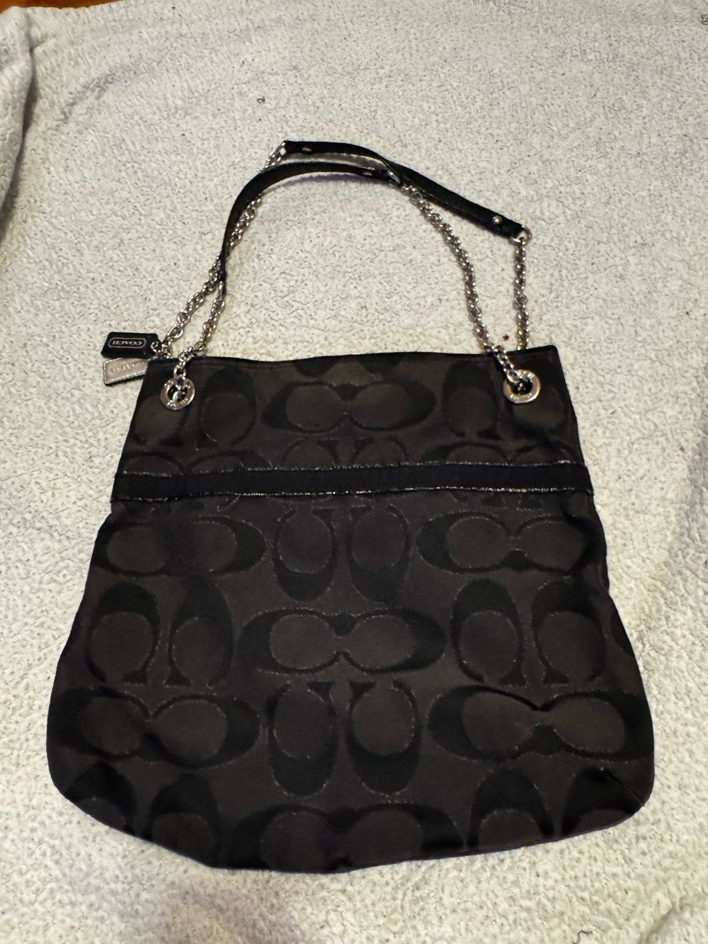 Vintage y2k coach bag metalic poppy